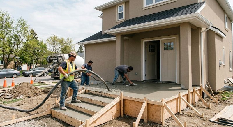 Porch Concrete Building Service